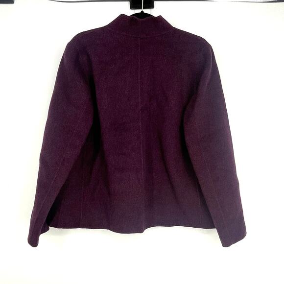 Eileen Fisher Brushed Wool Doubleface Open Jacket Size M NWT $498 - Picture 6 of 6